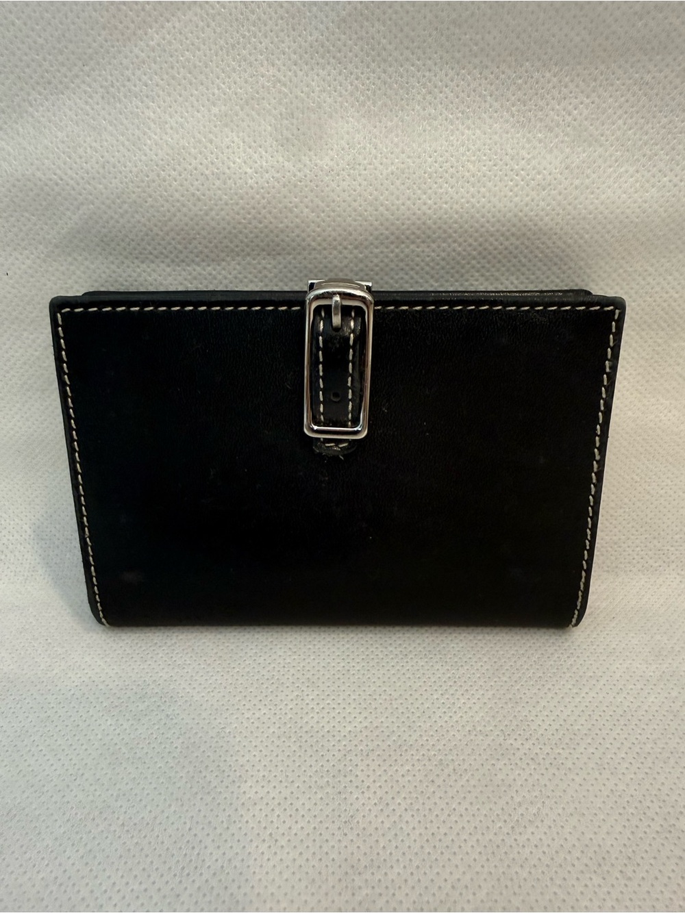 Coach Vintage Black and Red Leather Wallet